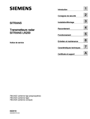Siemens sitrans LR 200 Notice De Service