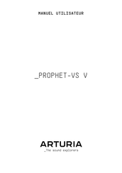 Arturia PROPHET-VS V Manuel Utilisateur