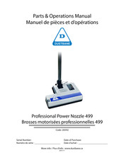 Dustbane 499 Manuel De Pièces Et D'opérations