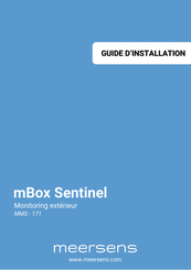 meersens mBox Sentinel MMS-171 Guide D'installation