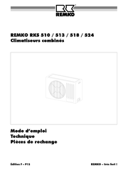 REMKO RKS 510 Mode D'emploi
