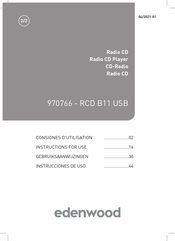 Edenwood RCD B11 USB Consignes D'utilisation