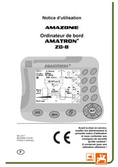 Amazone AMATRON+ ZG-B Notice D'utilisation
