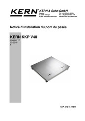 KERN KKP V40 Notice D'installation