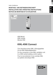 Helios KWL-KNX Connect Notice De Montage Et D'utilisation