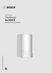 Bosch Gaz 6000 W Notice D'utilisation