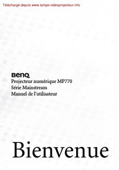 BenQ MP770 Manuel De L'utilisateur