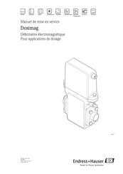 Endress+Hauser Dosimag Manuel De Mise En Service