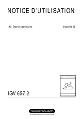 Kuppersbusch IGV 657.2 Notice D'utilisation