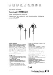 Endress+Hauser Omnigrad S TMT142C Information Technique