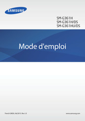 Samsung SM-G361H Mode D'emploi