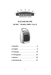 kayami SM 1500 Mode D'emploi