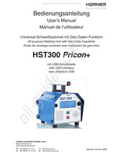 Hürner HST 300 Pricon+ Manuel De L'utilisateur