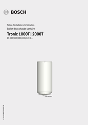 Bosch Tronic 1000T Notice D'installation Et D'utilisation