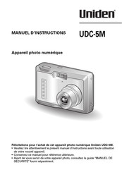 Uniden UDC-5M Manuel D'instructions