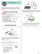 SIZZIX Big Shot PLUS Manuel D'instructions