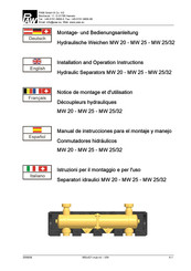 PAW MW 25 Notice De Montage Et D'utilisation