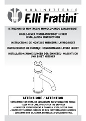 F.lli Frattini 84103 Instructions De Montage