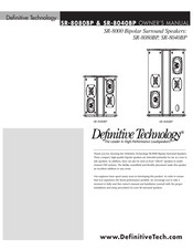 Definitive Technology SR-8000 Serie Guide D'utilisation