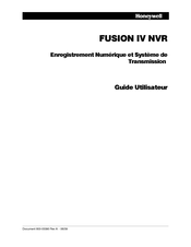 Honeywell FUSION IV NVR Guide Utilisateur