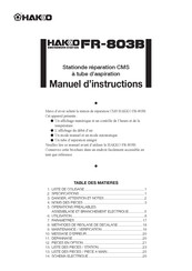 Hakko FR-803B Manuel D'instructions