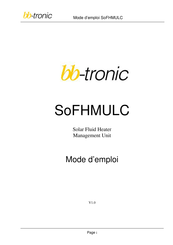 bb-tronic SoFHMULC Mode D'emploi