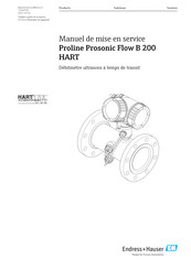 Endress+Hauser Proline Prosonic Flow B 200 HART Manuel De Mise En Service