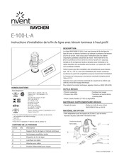 nVent RAYCHEM E-100-L-A Instructions D'installation