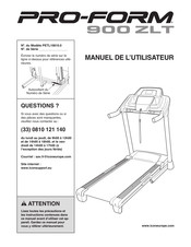 Pro-Form 900 ZLT Manuel De L'utilisateur