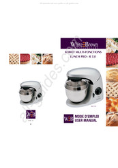 WHITE BROWN LUNCH PRO R 531 Mode D'emploi