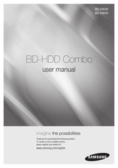 Samsung BD-HDD Combo Manuel D'utilisation
