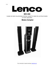 LENCO MCI-400 Mode D'emploi