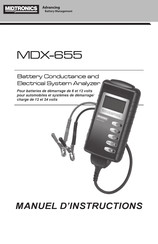 Midtronics MDX-655 Manuel D'instructions