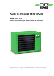 REMKO GPC 75 Guide De Montage Et De Service