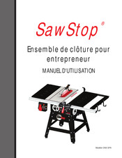 SawStop CNS-SFA Manuel D'utilisation