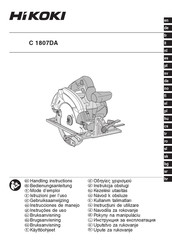 HIKOKI C 1807DA Mode D'emploi