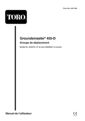 Toro GROUNDSMASTER 455-D Manuel De L'utilisateur