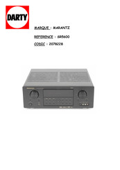 Marantz SR5600 Mode D'emploi