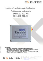 exeltec EXELREG 500-EX Notice D'installation Et D'utilisation