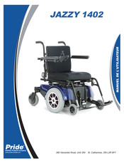 Pride Mobility Products JAZZY 1402 Manuel De L'utilisateur