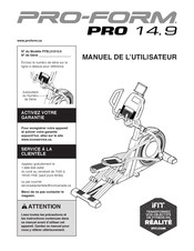 Pro-Form Pro 14.9 Manuel De L'utilisateur