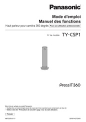 Panasonic PressIT360 TY-CSP1 Mode D'emploi
