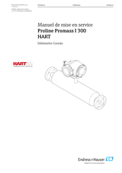 Endress+Hauser Proline Promass I 300 HART Manuel De Mise En Service