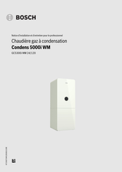 Bosch Condens 5000i WM Notice D'installation Et D'entretien