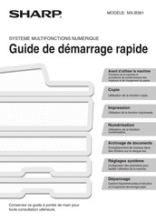 Sharp MX-B381 Guide De Démarrage Rapide