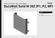 Duco Wall Solid W 30Z Instructions De Montage