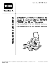 Toro ZMaster Z590-D Manuel De L'utilisateur