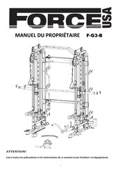 Force USA F-G3-B Manuel Du Propriétaire