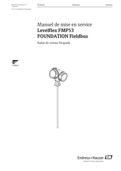 Endress+Hauser Levelflex FMP53 FOUNDATION Fieldbus Manuel De Mise En Service