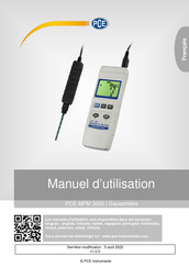 PCE Instruments PCE-MFM 3000 Manuel D'utilisation